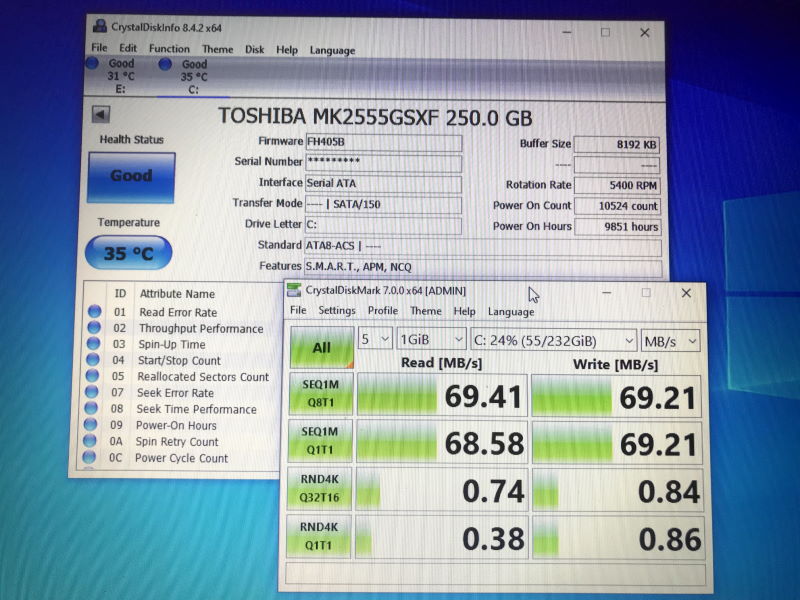 Hdd Vs Ssd Sata Vs M2 Nvme Crystaldiskmark Results Summary Dave Mateer S Blog