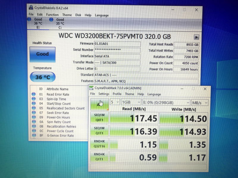 skorsten blive irriteret At lyve HDD vs SSD SATA vs M2 NVMe - CrystalDiskMark results summary | Dave  Mateer's Blog